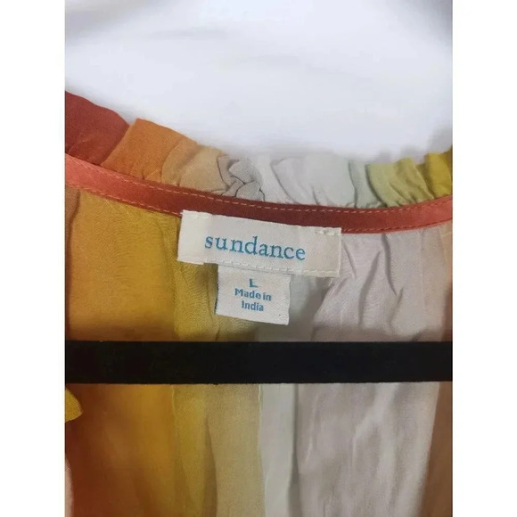 Sundance Knee Length Dress Multicolor Orange Size Large. - Picture 4 of 6